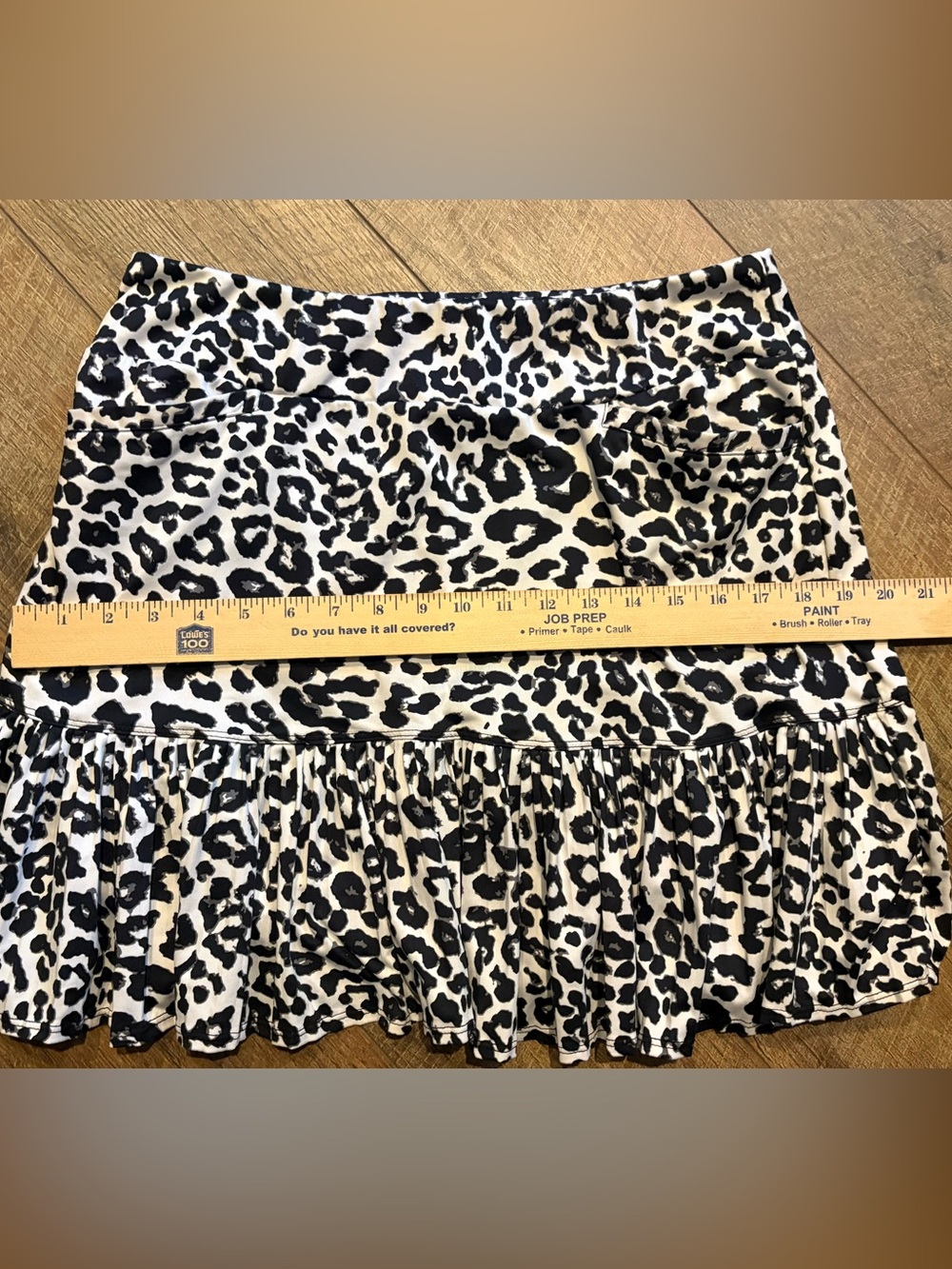 Tail Black and White Leopard Print Skort - Picture 10 of 10